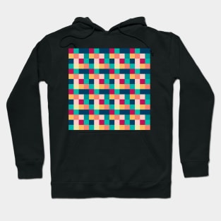 Colorful Buffalo Check, squares seamless pattern Hoodie